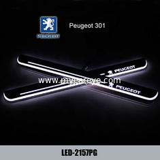 China Peugeot 301 Led Moving Door sill Scuff Dynamic Welcome Pedal LED Lights supplier