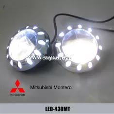 China Mitsubishi Montero car front fog lamp assembly LED DRL daytime running lights supplier