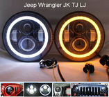 Hi-Lo Beam Projector LED Fog Headlight H4 Socket for Jeep Wrangler JK TJ LJ